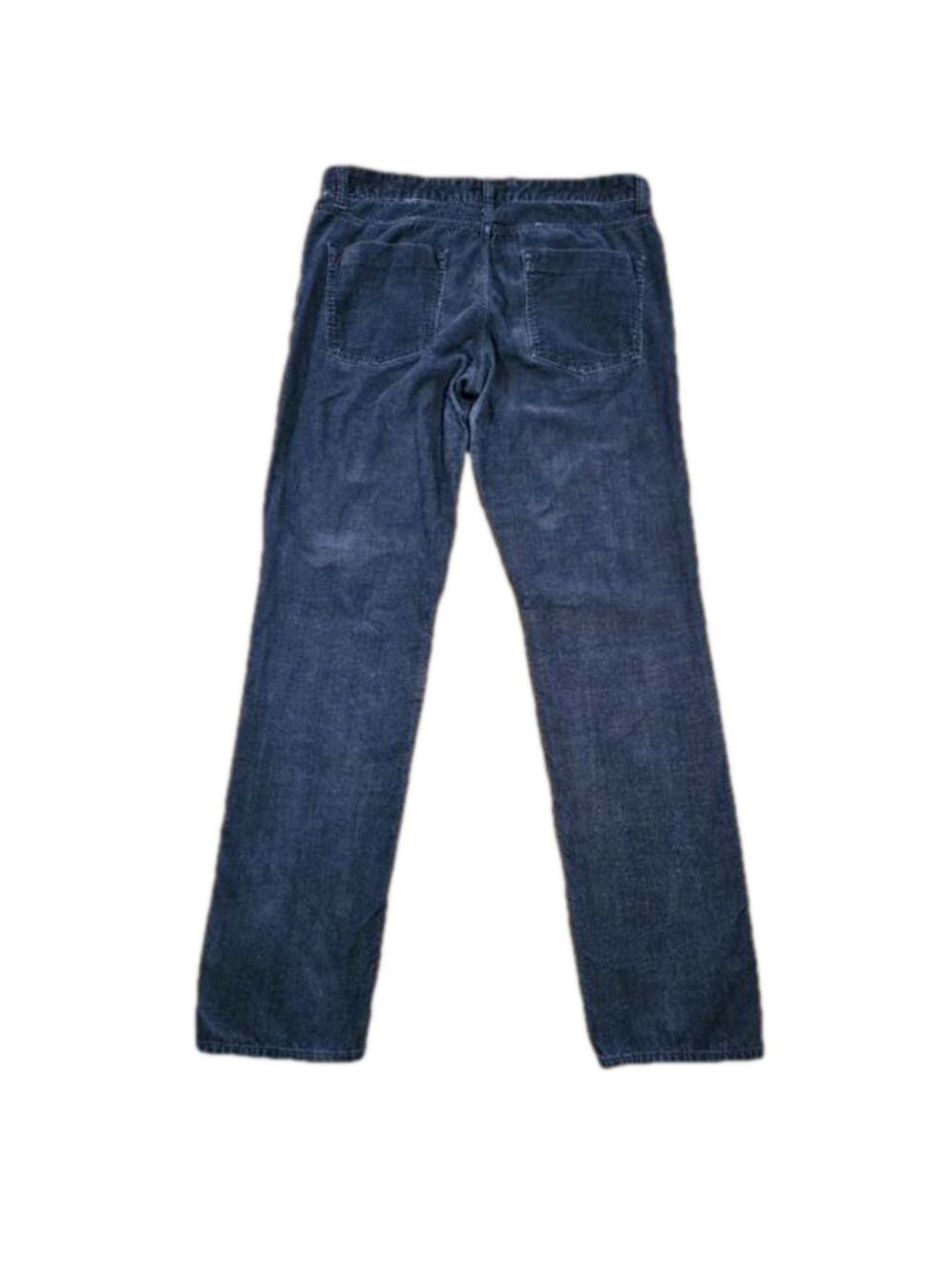 THEORY WOMEN'S NAVY BLUE ZIGGY SLIM LEG MID-RISE CORDUROY PANTS SIZE 34 - Picture 3 of 8